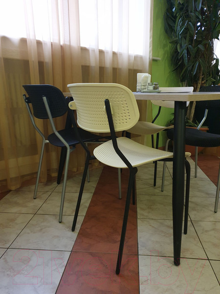 Изображение товара Стул Sheffilton SHT-S85М (черный/бежевый/черный муар)