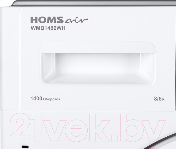Изображение товара Стирально-сушильная машина встраиваемая HOMSair WMB1486WH