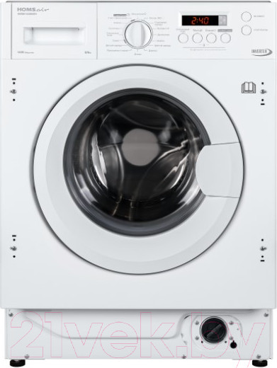 Изображение товара Стирально-сушильная машина встраиваемая HOMSair WMB1486WH