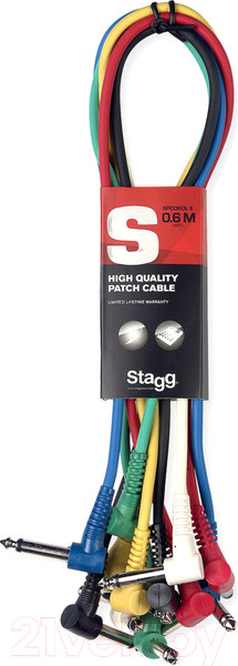 Изображение товара Кабель Stagg Jack Male/Jack Male SPC015L E (15см)