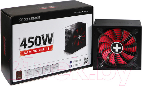 Изображение товара Блок питания для компьютера Xilence Gaming Series 450W (XP450R10/XN213)