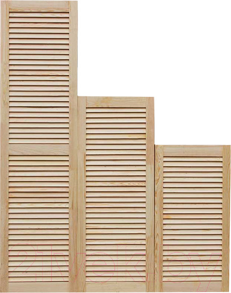 Изображение товара Дверца жалюзийная No Brand 20x294x2013мм (сорт А, хвоя)