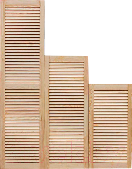 Изображение товара Дверца жалюзийная No Brand 20x394x2013мм (сорт А, хвоя)