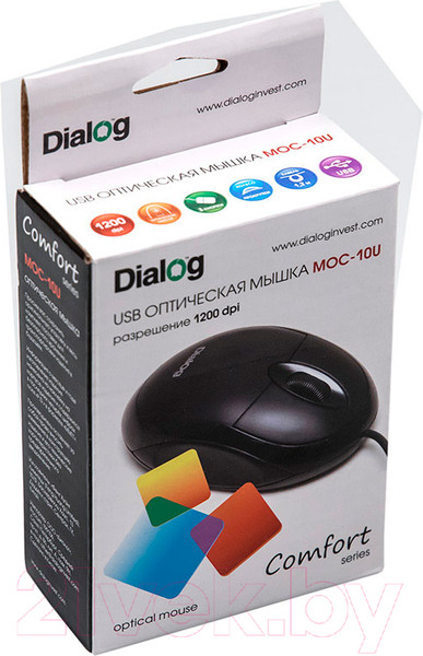 Изображение товара Мышь Dialog Comfort Optical MOC-10U