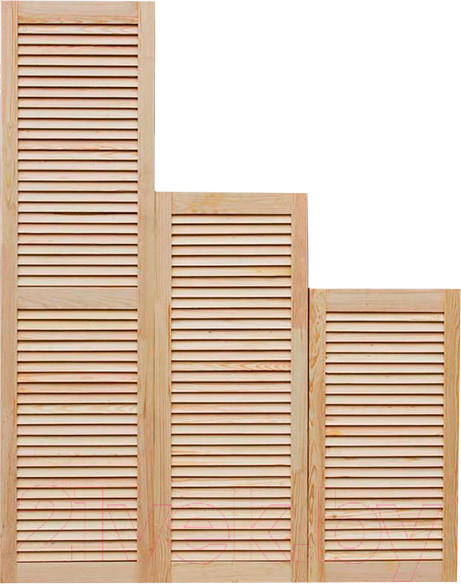 Изображение товара Дверца жалюзийная No Brand 20x494x1205мм (сорт А, хвоя)
