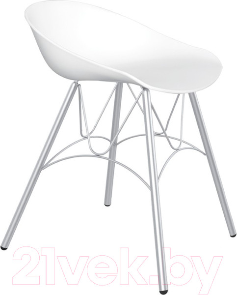 Изображение товара Стул Sheffilton SHT-ST19/S100 (белый/хром лак)