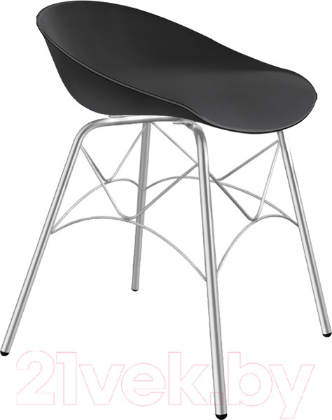 Изображение товара Стул Sheffilton SHT-ST19/S107 (черный/хром лак)