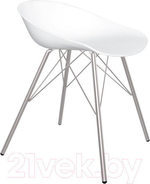 Изображение товара Стул Sheffilton SHT-ST19/S37 (белый/хром лак)