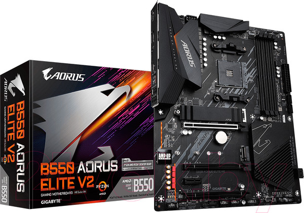 Изображение товара Материнская плата Gigabyte B550 Aorus Elite V2