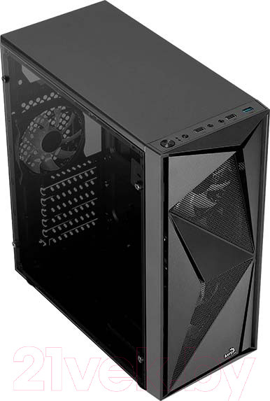Изображение товара Корпус для компьютера AeroCool Glider / COSMO-G-BK-V1 (без БП, черный)