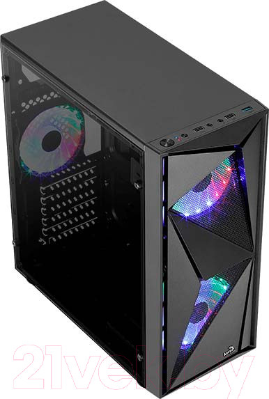 Изображение товара Корпус для компьютера AeroCool Glider / COSMO-G-BK-V1 (без БП, черный)