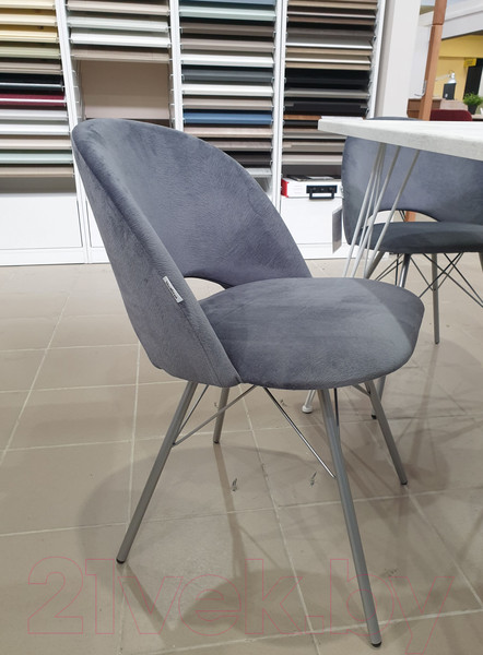 Изображение товара Стул Sheffilton SHT-ST34/S37 (платиново-серый/хром лак)