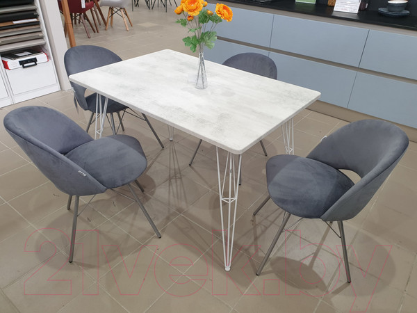 Изображение товара Стул Sheffilton SHT-ST34/S37 (платиново-серый/хром лак)