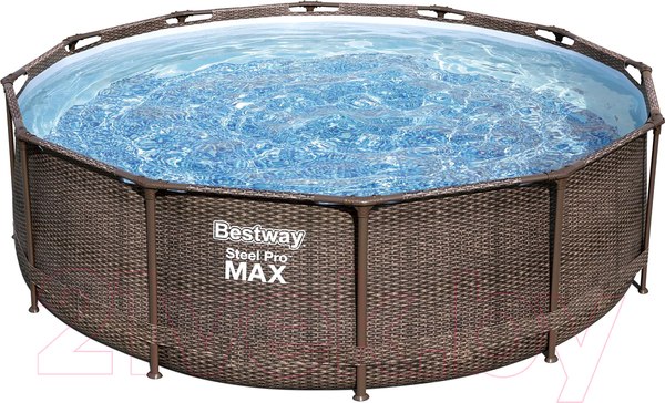 Изображение товара Каркасный бассейн Bestway Steel Pro MAX Ротанг 56709 (366х100, с фильтр-насосом)