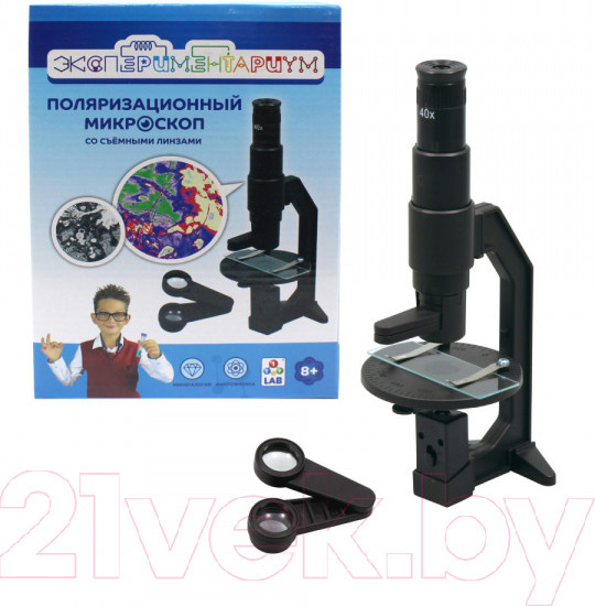 Изображение товара Микроскоп оптический 1Toy Экспериментариум. Поляризационный микроскоп / Т14061