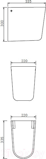 Изображение товара Полупьедестал AM.PM Like C804970WH