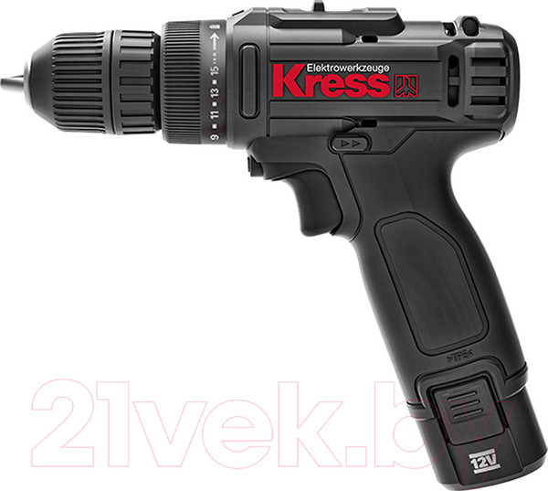 Изображение товара Аккумуляторная дрель-шуруповерт Kress KU201.2