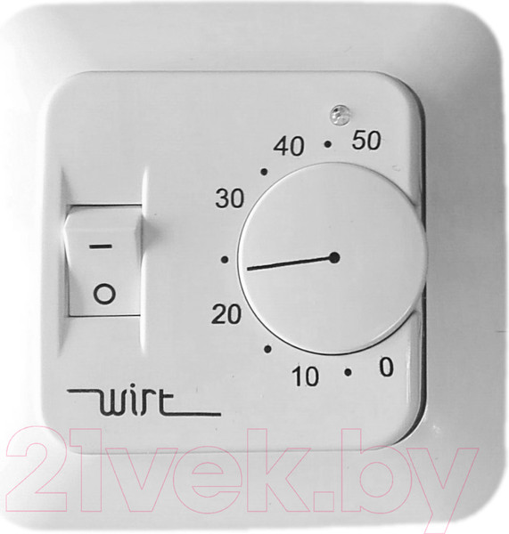 Изображение товара Терморегулятор для теплого пола Wirt ТРЛ-02 (с механическим управлением)