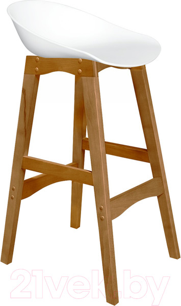 Изображение товара Стул барный Sheffilton SHT-ST19/S65 (белый/светлый орех)