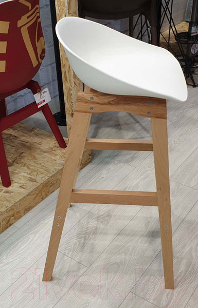 Изображение товара Стул барный Sheffilton SHT-ST19/S65 (белый/прозрачный лак)