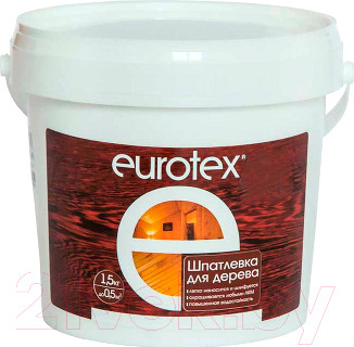 Изображение товара Шпатлевка готовая Eurotex По дереву (1.5кг, белый)