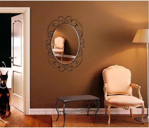 Изображение товара Зеркало Sheffilton Грация 630 / 743346 (черный)