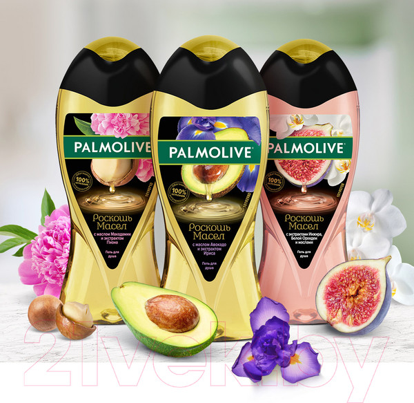 Изображение товара Гель для душа Palmolive Роскошь масел. С маслом макадамии и экстрактом пиона (250мл)