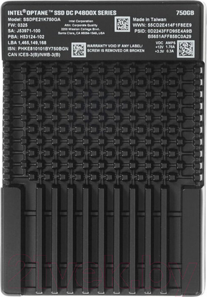 Изображение товара SSD диск Intel Optane DC P4800X 750GB (SSDPE21K750GA01)