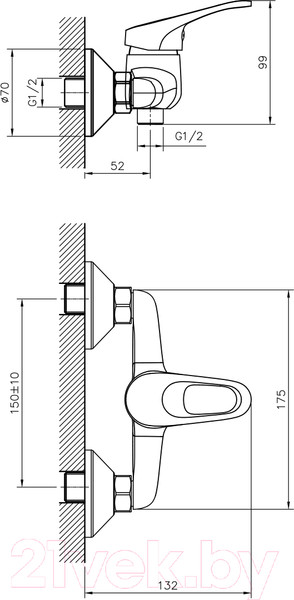 Изображение товара Смеситель Decoroom DR21055