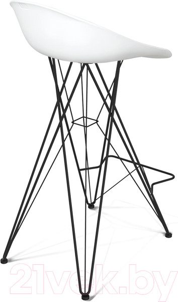 Изображение товара Стул барный Sheffilton SHT-ST19/S66 (белый/черный муар)