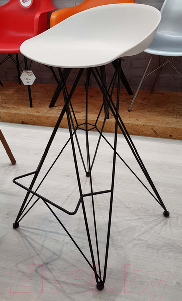 Изображение товара Стул барный Sheffilton SHT-ST19/S66 (белый/черный муар)