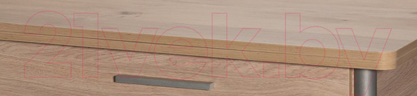 Изображение товара Обеденный стол Древпром М20 90x60 с ящиком (металлик/дуб эврика)