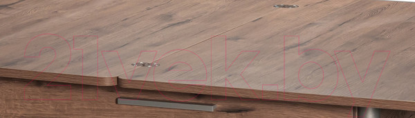 Изображение товара Обеденный стол Древпром М20 90x60 с ящиком (металлик/велингтон)