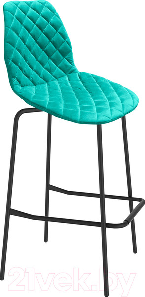 Изображение товара Стул барный Sheffilton SHT-ST29-C12/S29 (голубая лагуна/черный муар)