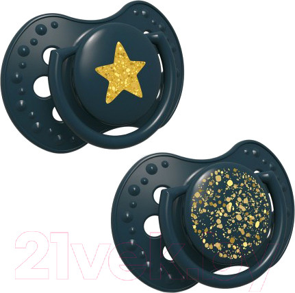Изображение товара Набор пустышек Lovi Stardust динамичная / 22/893_green (2шт)