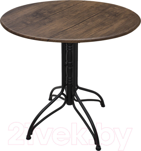 Изображение товара Обеденный стол Sheffilton SHT-TU25/80 МДФ (черный муар/палисандр)