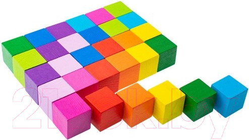 Изображение товара Развивающая игрушка Томик Кубики. Цветные / 1-45 (30шт)