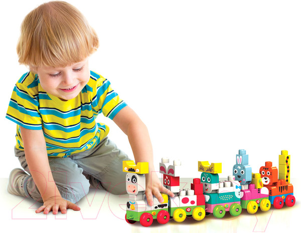 Изображение товара Развивающая игрушка Азбукварик Talky Blocks. Коровка / 2819