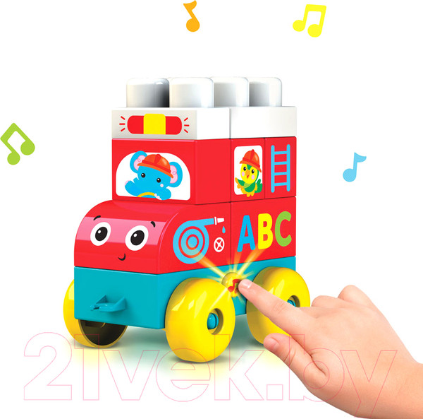Изображение товара Развивающая игрушка Азбукварик Talky Blocks. Пожарная машинка / 2825