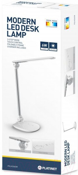 Изображение товара Настольная лампа Platinet PDLKS065W (серебристый)