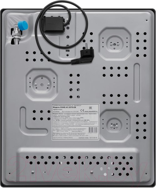 Изображение товара Газовая варочная панель Maunfeld EGHE.43.3STS-EB