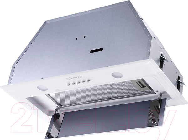 Изображение товара Вытяжка скрытая Maunfeld Trapeze 601GG (белый)