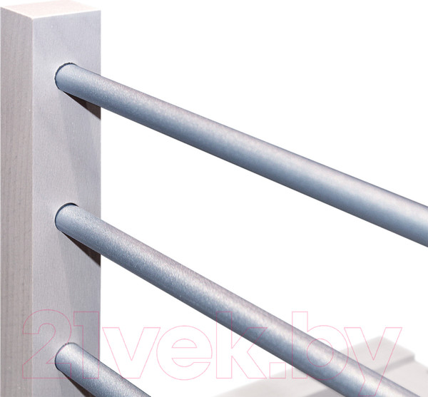 Изображение товара Полка для обуви Sheffilton Альберо SHT-SR9-4 (беленый/алюм. металлик)