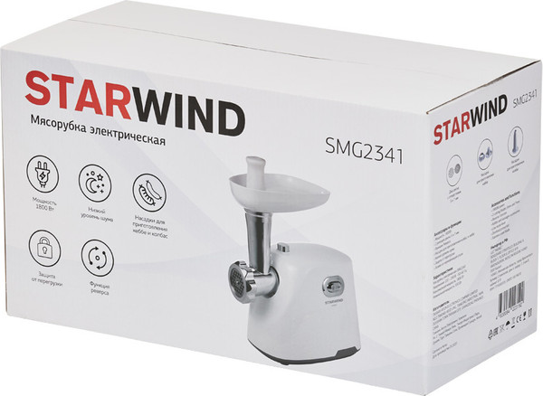Изображение товара Мясорубка электрическая StarWind SMG2341 (белый)
