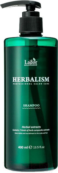 Изображение товара Шампунь для волос La'dor Herbalism Shampoo Успокаивающий (400мл)