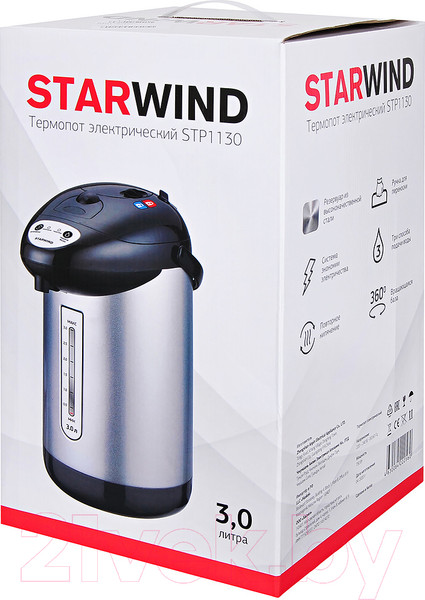 Изображение товара Термопот StarWind STP1130 (черный)