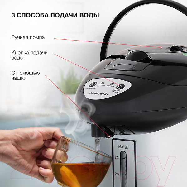 Изображение товара Термопот StarWind STP1130 (черный)