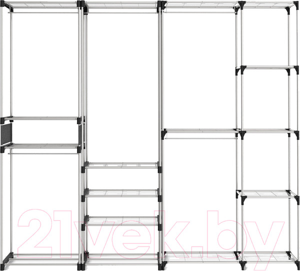 Изображение товара Вешалка для одежды Sheffilton SHT-WR125 (черный/хром лак)
