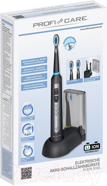 Изображение товара Звуковая зубная щетка ProfiCare PC-EZS 3056 schwarz