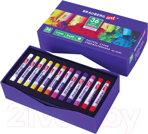 Изображение товара Набор сухой пастели Brauberg Art Classic / 181455 (36цв)